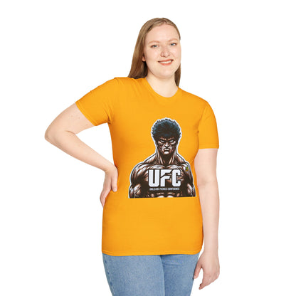 UFC T Shirt | Unleash Fierce Confidence | UFC Tee with Baki Anime Motivation for Fitness