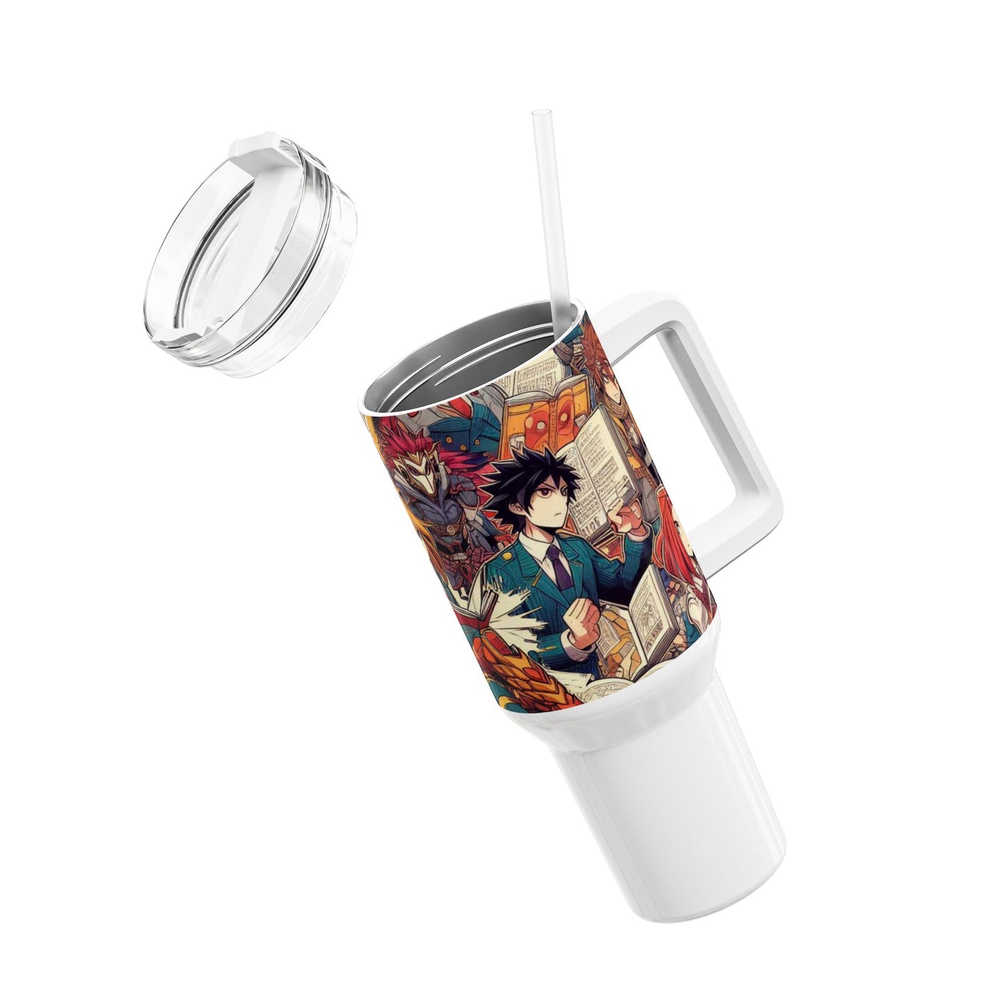 Tumbler - Stanley Comics Themed Tumbler | Geeky Drinkware for Gamers | Colorful Cartoon Tumbler - premium material. limited stock. Order yours now and stand out with this exclusive piece!