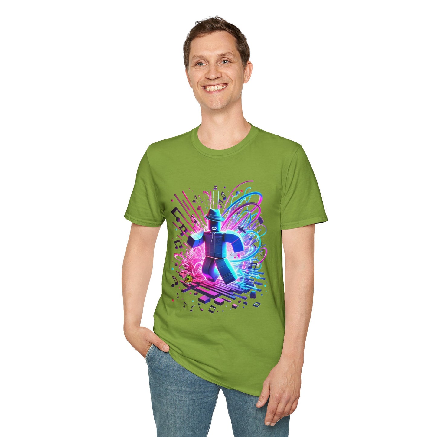 exclusive - Roblox T-Shirt - Neon Block Party - custom-made. perfect gift idea. Order yours now and stand out with this exclusive piece!