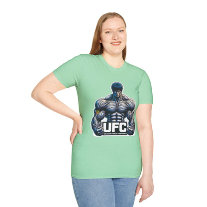 UFC T Shirt | Unleash Fierce Confidence | Motivational UFC Tee with Baki Anime Inspiration for Gym