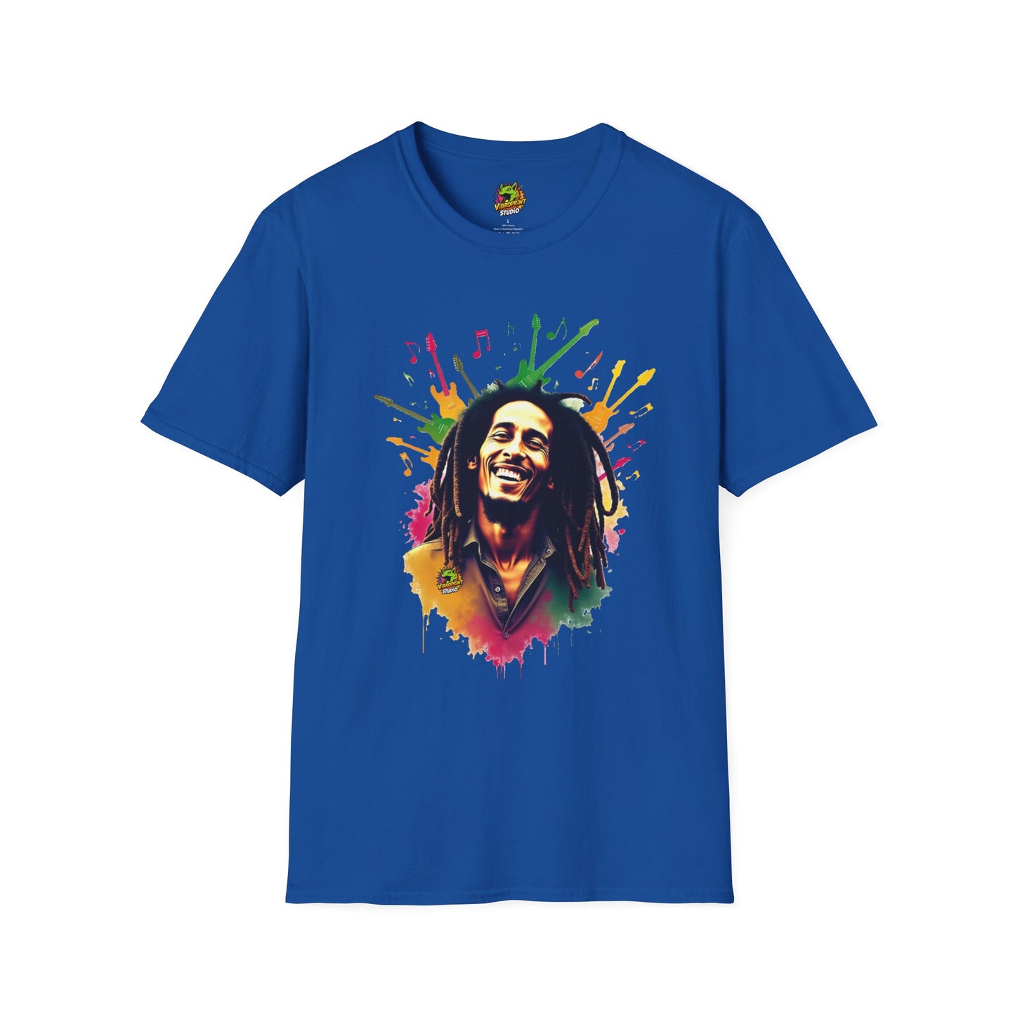 - - Bob Marley T-Shirt - Vibrant Rasta Energy - premium material. limited stock. Order yours now and stand out with this exclusive piece!