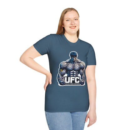 UFC T Shirt | Unleash Fierce Confidence | Motivational UFC Tee with Baki Anime Inspiration for Gym