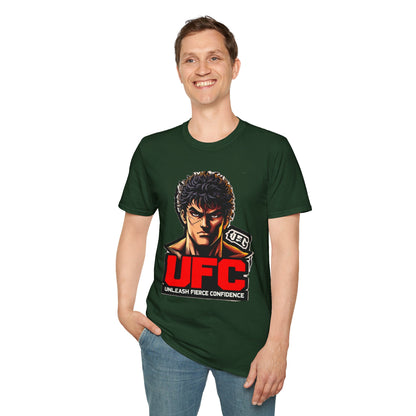 UFC T Shirt | Unleash Fierce Confidence | Motivational UFC Tee with Baki Anime Elements