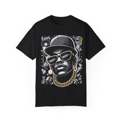 Urban Graffiti Hip-Hop Icon Rapper Merch | Caricature Style T-Shirt - High Quality Image