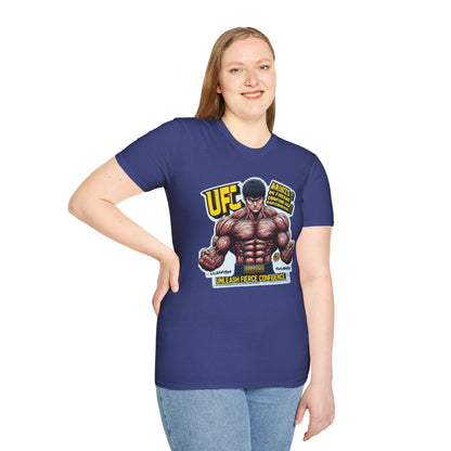 UFC T Shirt | Unleash Fierce Confidence | Motivational UFC Tee with Baki Anime Elements