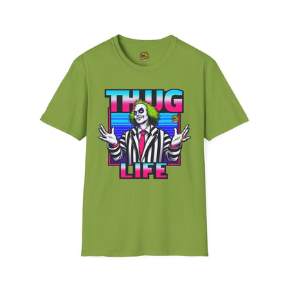 | - Beetlejuice Shirt | Spooky Thug Life Tee | Halloween Beetlejuice Graphic Shirt for Men & Women - custom-made. perfect gift idea. Order yours now and stand out with this exclusive piece!