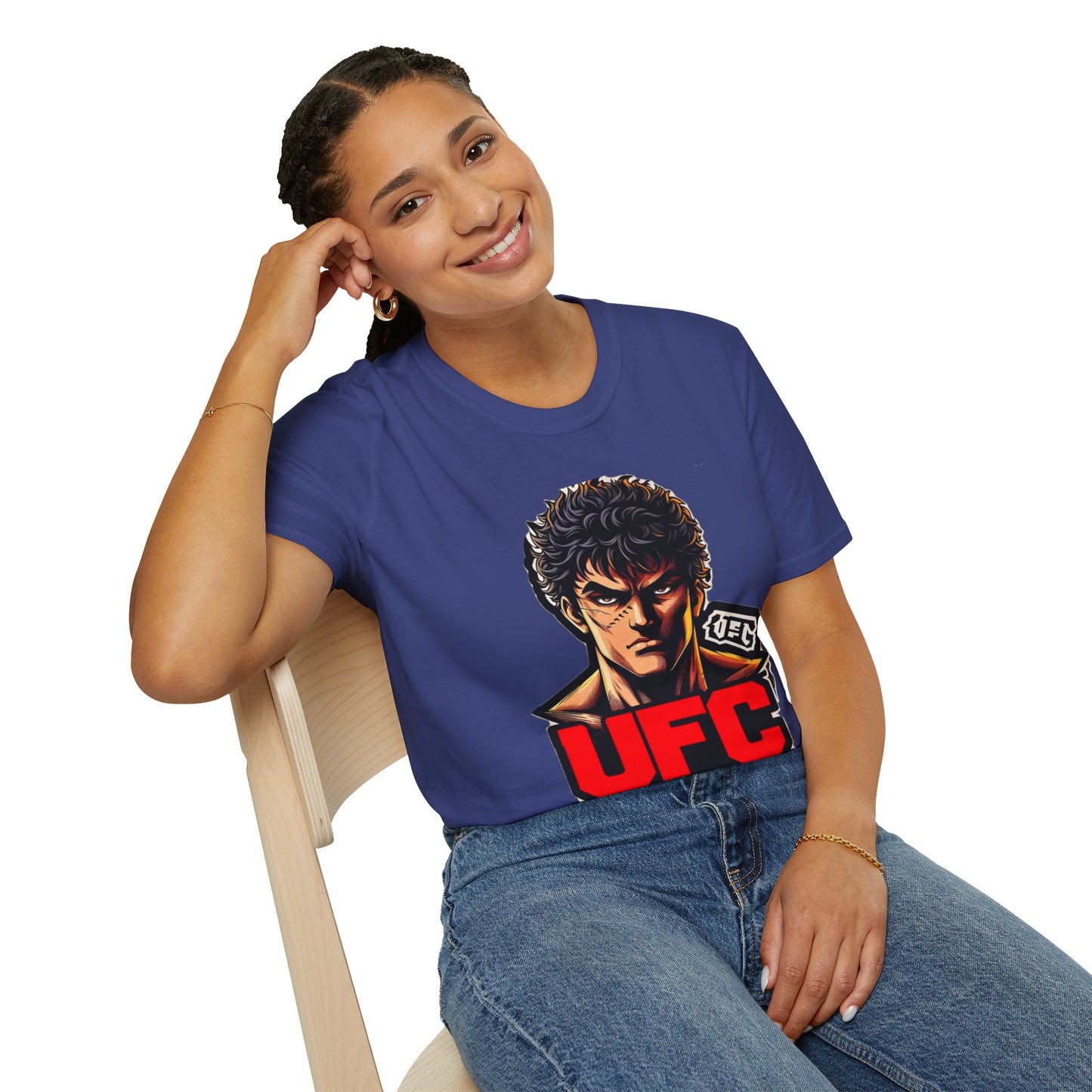 UFC T Shirt | Unleash Fierce Confidence | Motivational UFC Tee with Baki Anime Elements