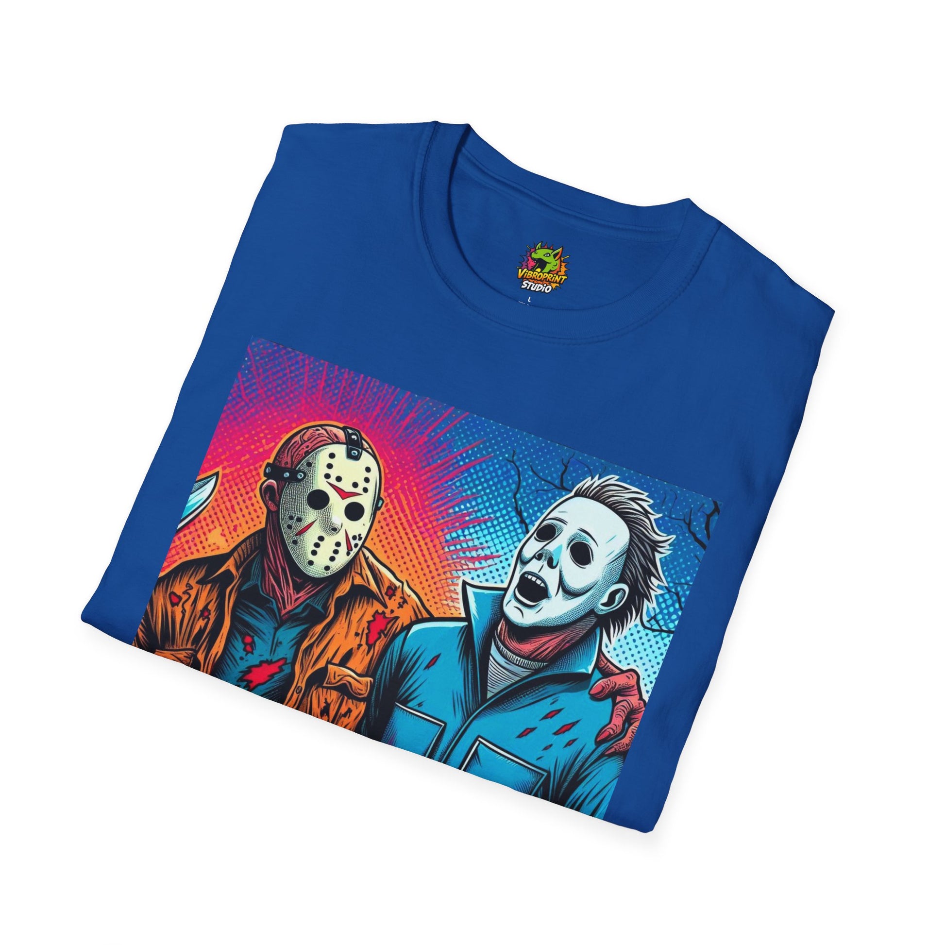 product - Jason Voorhees & Michael Myers Shirt | Funny Vintage Halloween Tee - custom-made. limited stock. Order yours now and stand out with this exclusive piece!