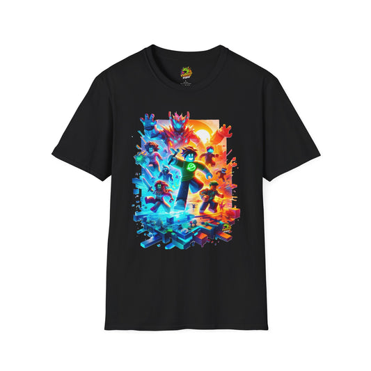 Cool Roblox Kids T-Shirt | Roblox Gamer Tee for Boys & Girls | Roblox Graphic Clothing | Fun Gift for Roblox Fans - High Quality Image