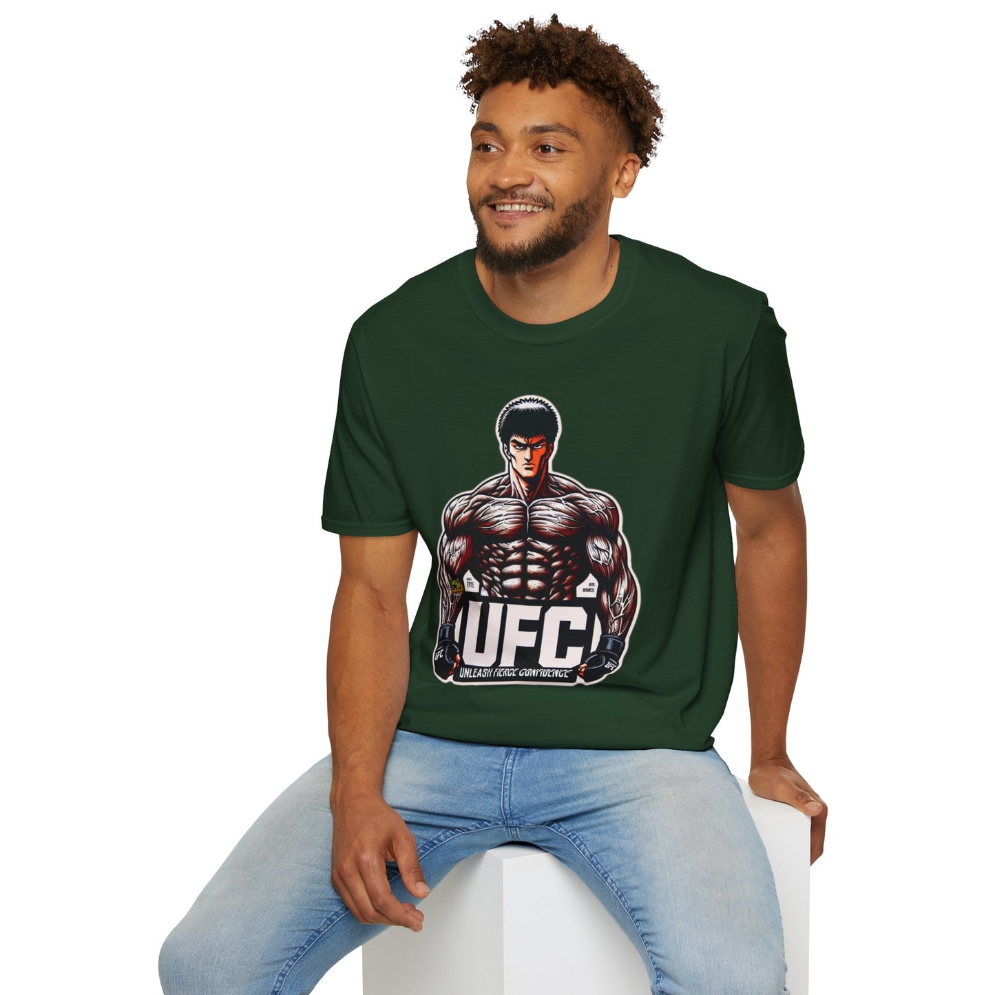 UFC T Shirt | Unleash Fierce Confidence | UFC Tee with Baki Anime Inspiration for Athletes