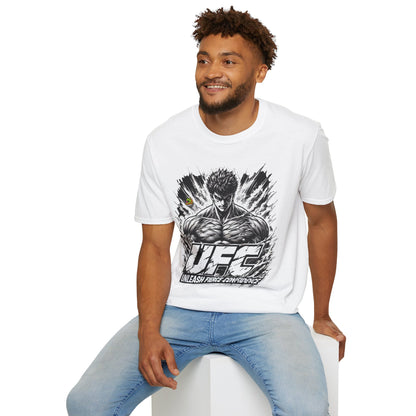 with - UFC T Shirt | Unleash Fierce Confidence | UFC Tee with Baki Anime T Shirt Motivation - premium material. limited stock. Order yours now and stand out with this exclusive piece!