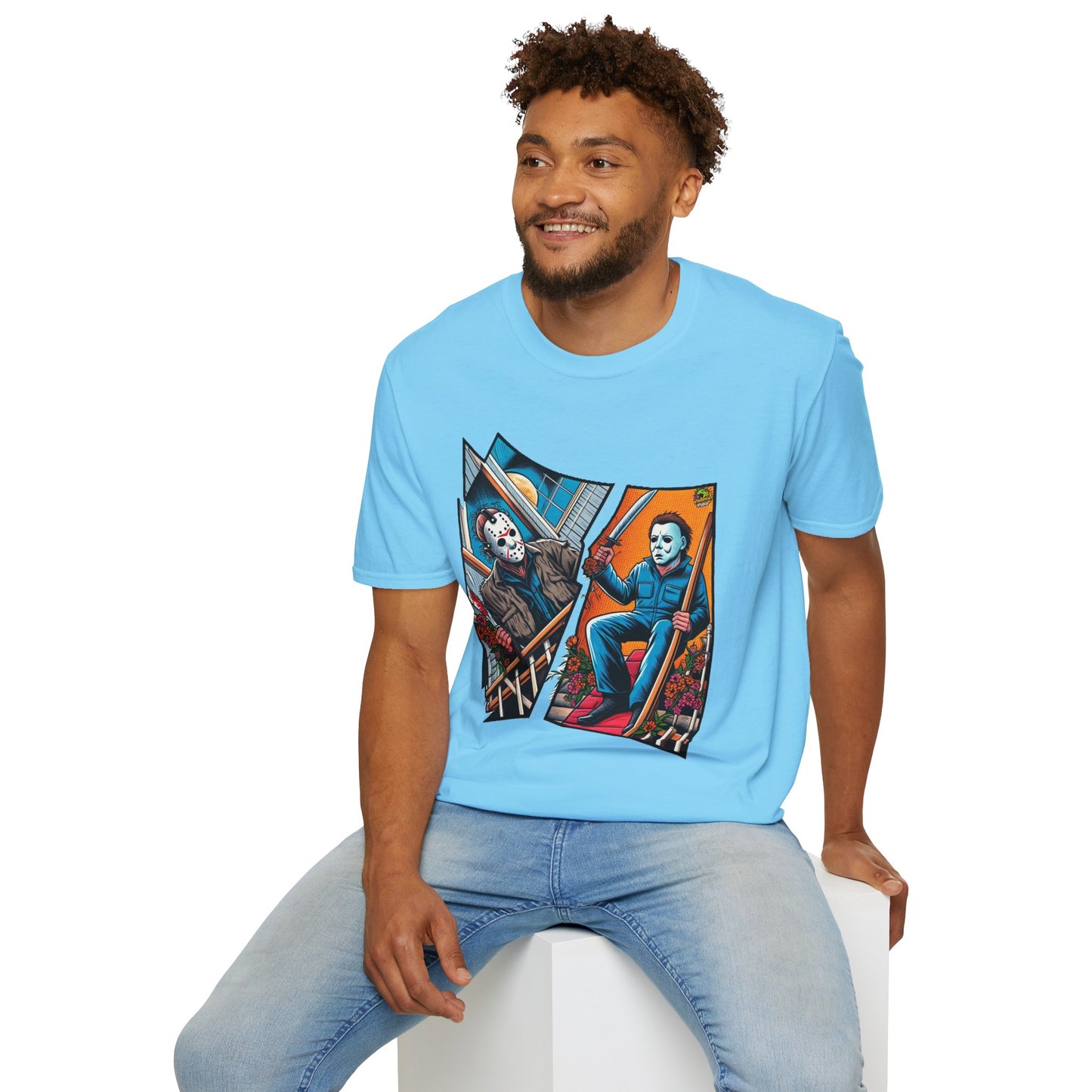 Michael Myers Vintage Shirt | Jason & Michael Halloween Picnic Tee