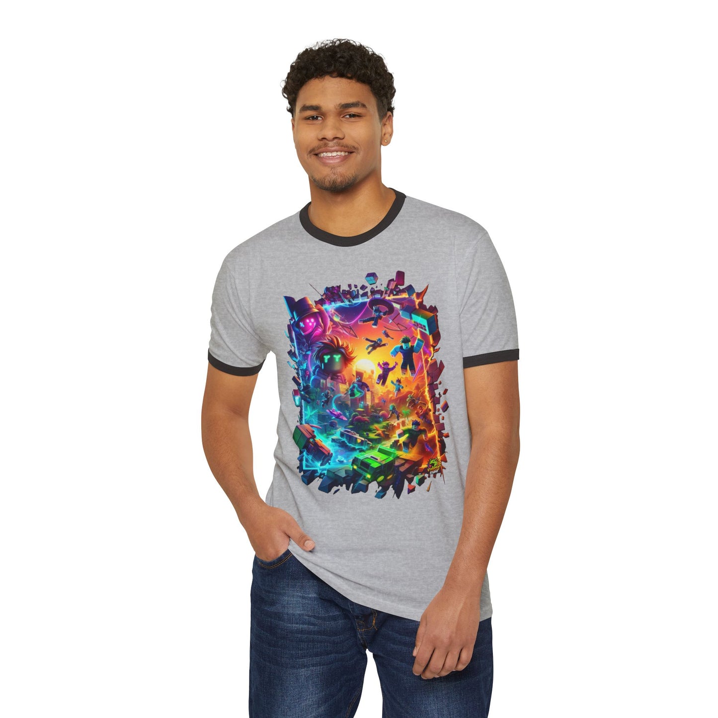 Roblox T Shirt for Gamers | Roblox Adventure Graphic Tee | Roblox T Shirt for All Ages - High Quality Image