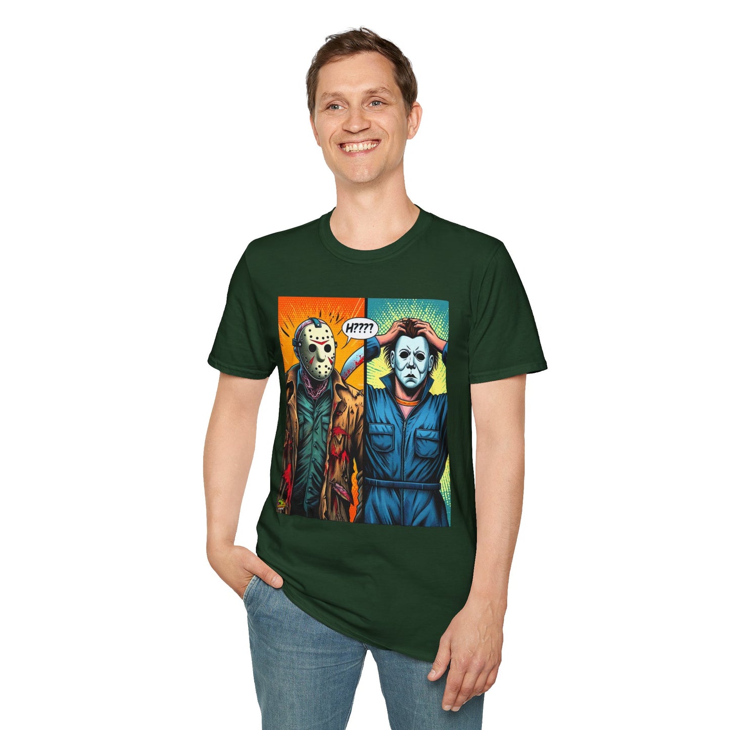 Jason Voorhees & Michael Myers Shirt | Funny Halloween Picnic Tee