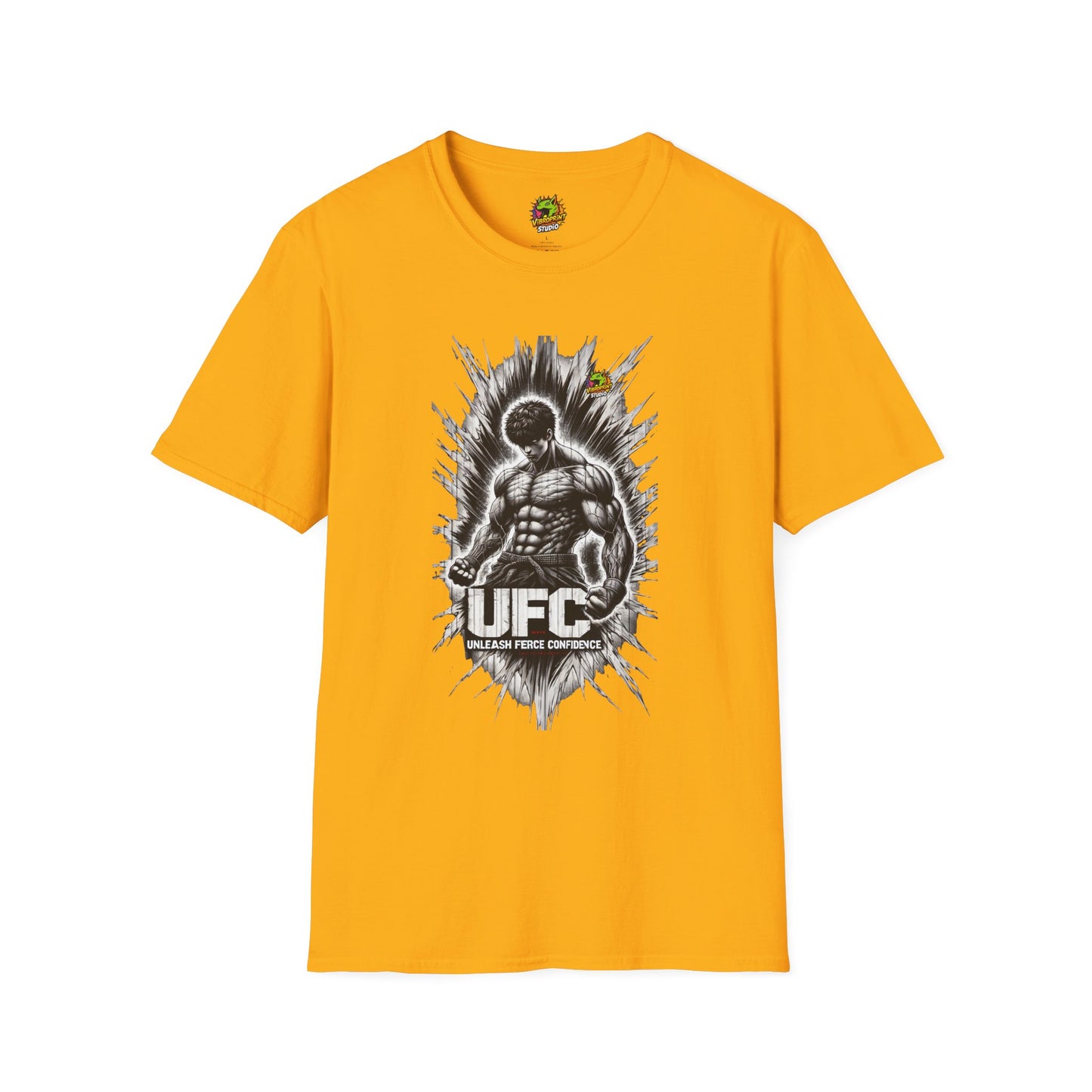 Fierce - UFC T Shirt | Unleash Fierce Confidence | Motivational UFC Tee with Baki Anime T Shirt - custom-made. perfect gift idea. Order yours now and stand out with this exclusive piece!