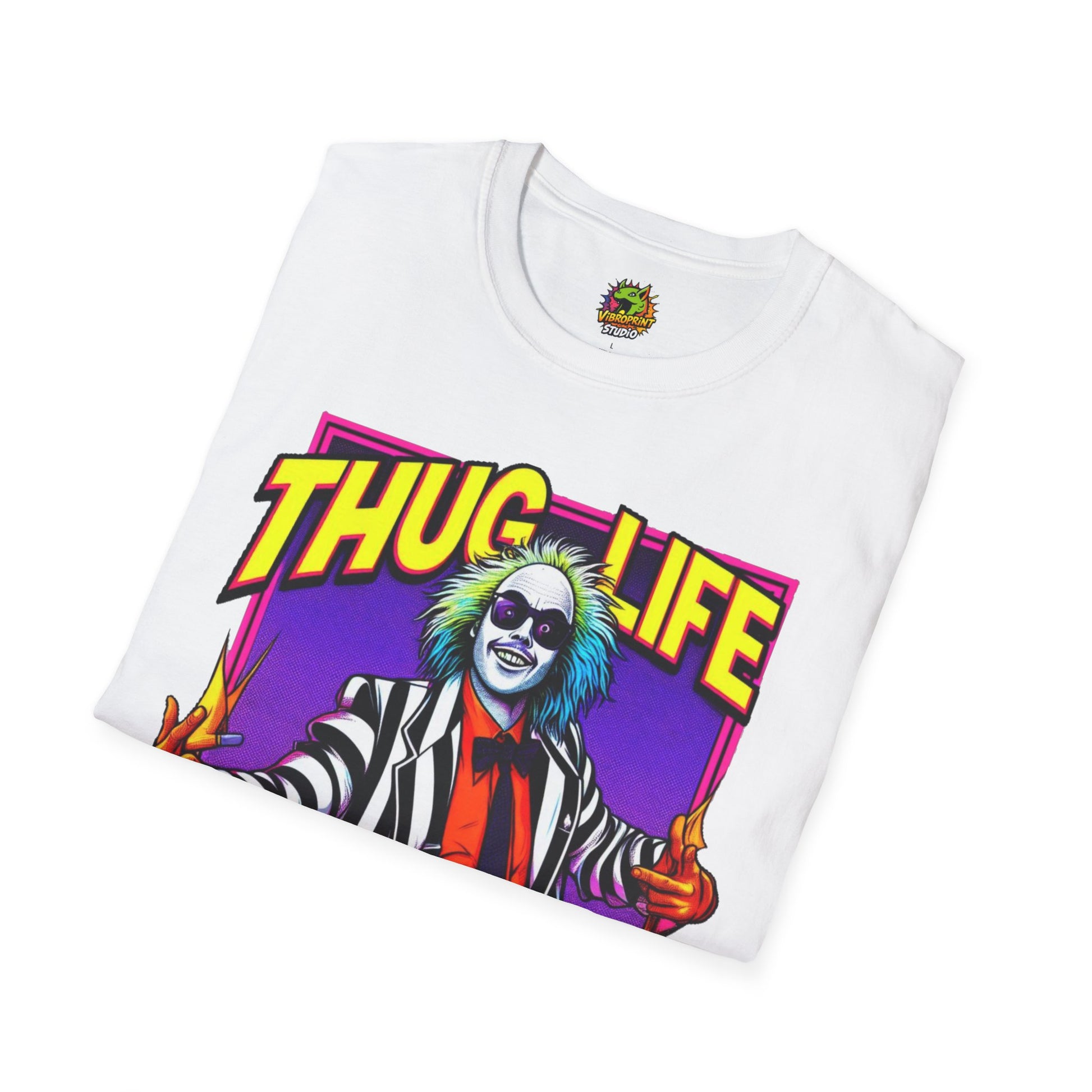 Graphic - Beetlejuice Shirt | Thug Life Halloween T-Shirt | Creepy Beetlejuice Graphic Tee - custom-made. limited stock. Order yours now and stand out with this exclusive piece!