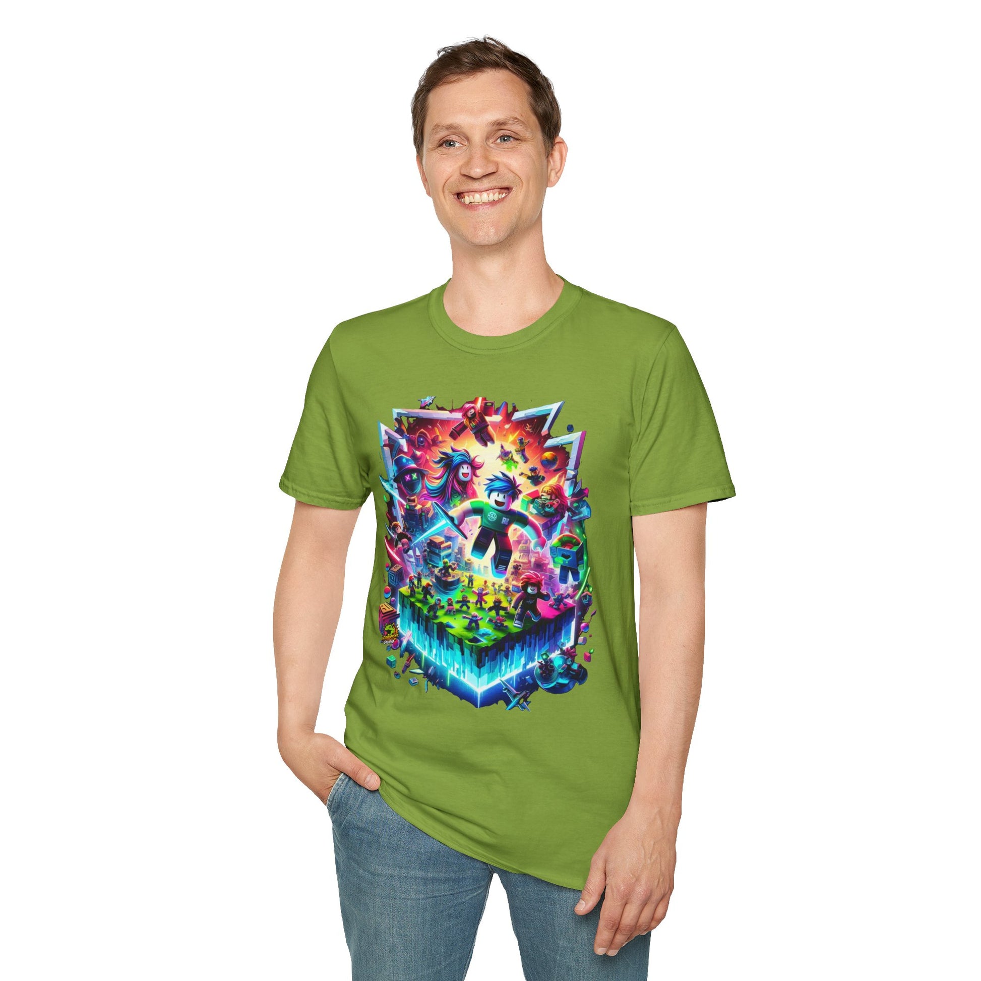 high-quality - Cool Roblox Graphic Tee for Boys & Girls | Roblox Game Lover T-Shirt | Roblox Kids Clothing | Fun Roblox Gift - Order yours now and stand out with this exclusive piece!