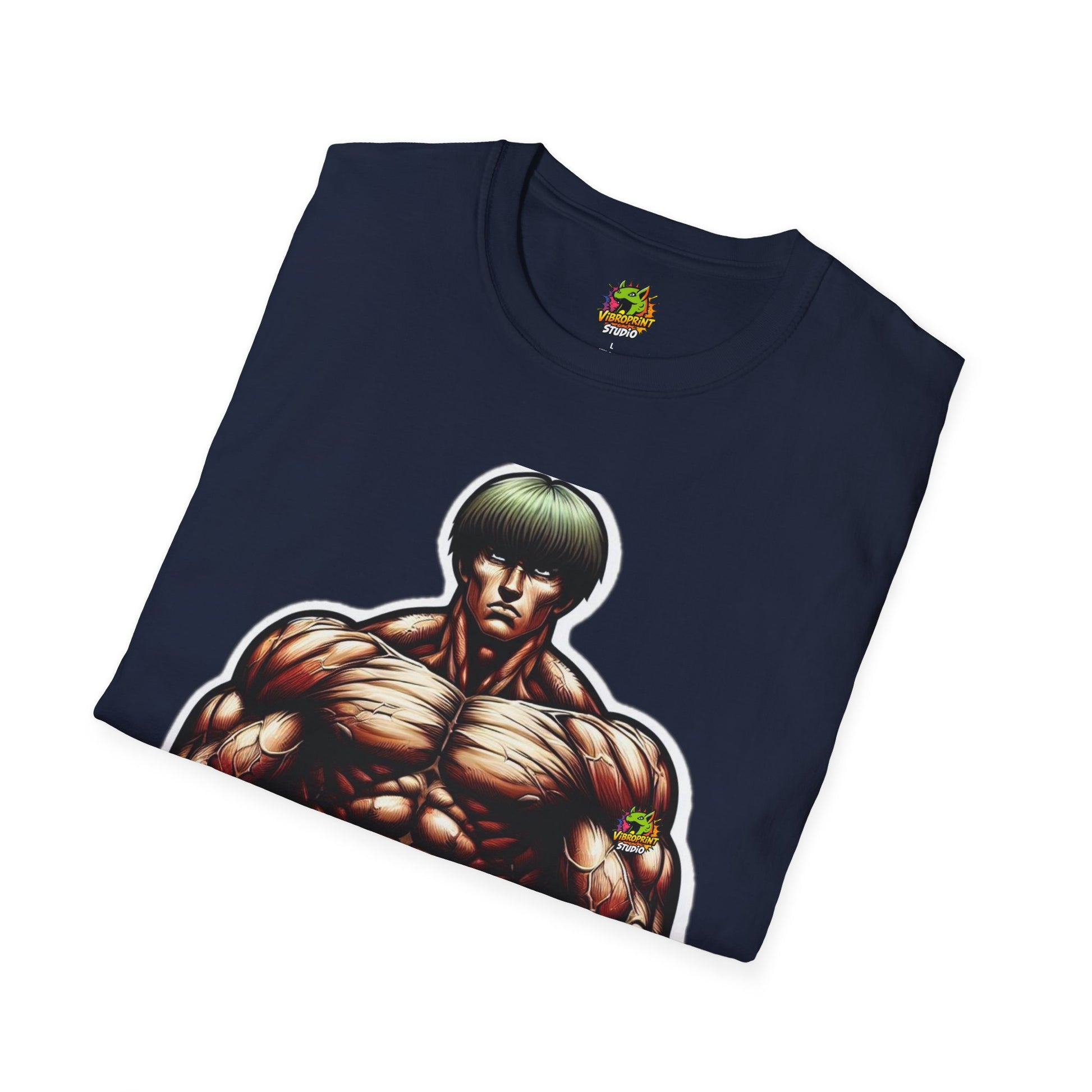 | - UFC T Shirt | Unleash Fierce Confidence | UFC Tee with Baki Anime Elements for Athletes - premium material. limited stock. Order yours now and stand out with this exclusive piece!