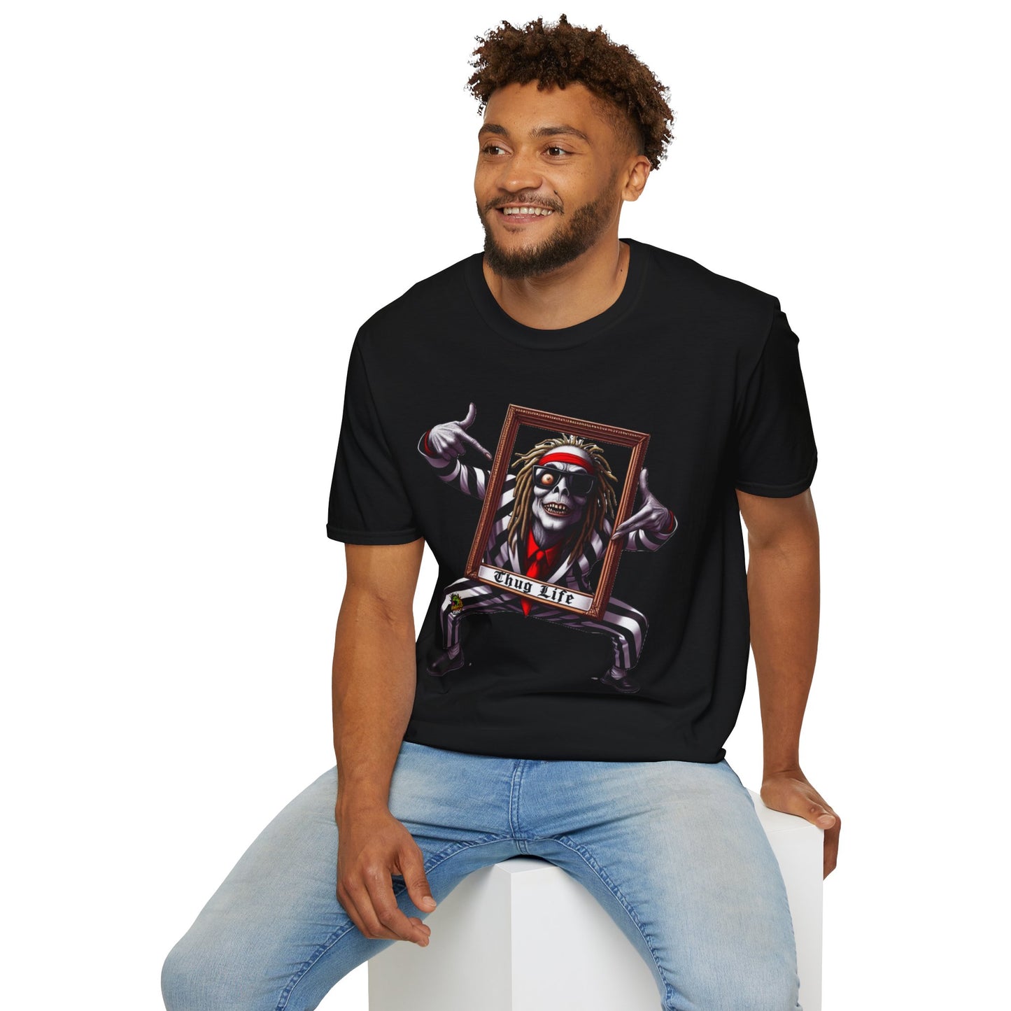 Halloween - Beetlejuice Shirt | Thug Life Graphic Tee | Halloween Beetlejuice Costume T-Shirt - premium material. perfect gift idea. Order yours now and stand out with this exclusive piece!