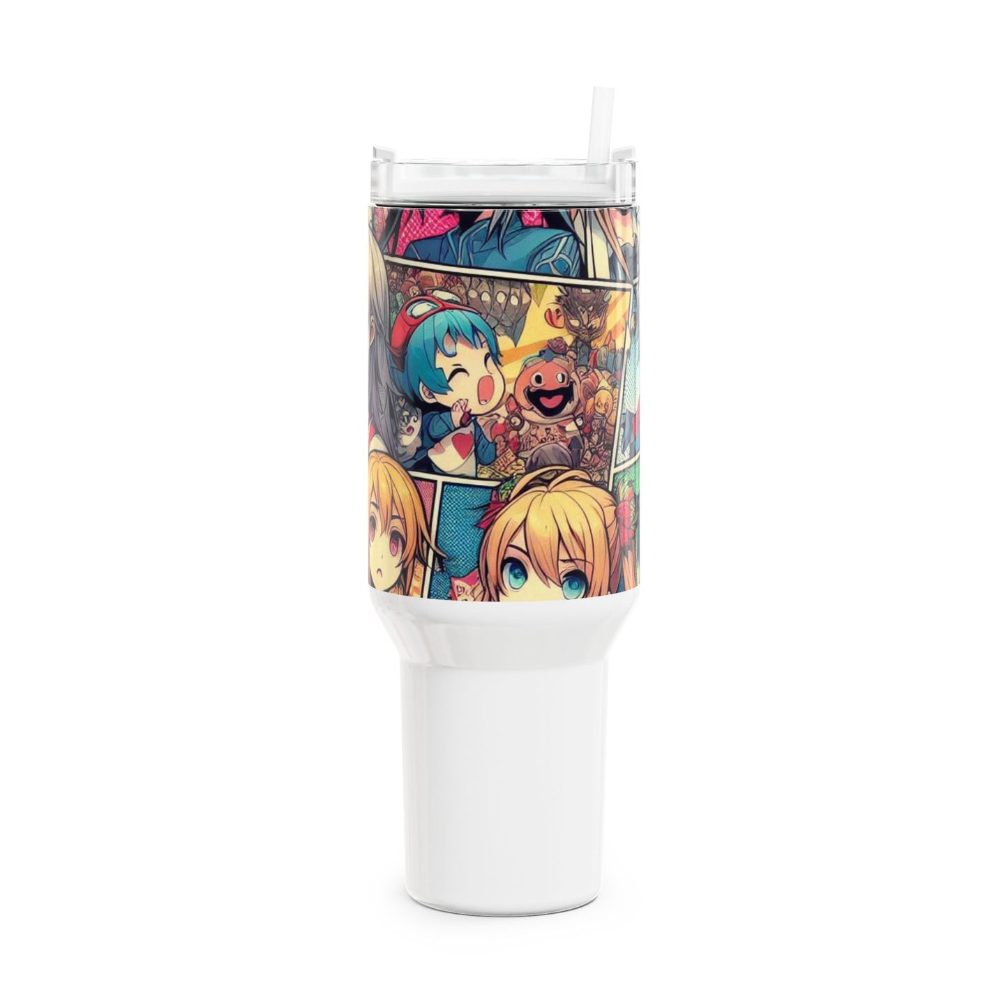 Stanley cup | Anime and Comic Geek Tumbler | Colorful Pop Culture Drinkware - High Quality Image