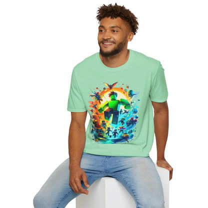 Cool Roblox Adventure T-Shirt for Kids | Roblox Graphic Tee | Roblox Inspired Shirt for Boys & Girls | Fun Roblox Gift