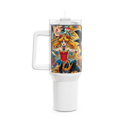 | - Stanley cup | Anime and Geek Drinkware | Colorful Cartoon Tumbler for Gamers - premium material. perfect gift idea. Order yours now and stand out with this exclusive piece!