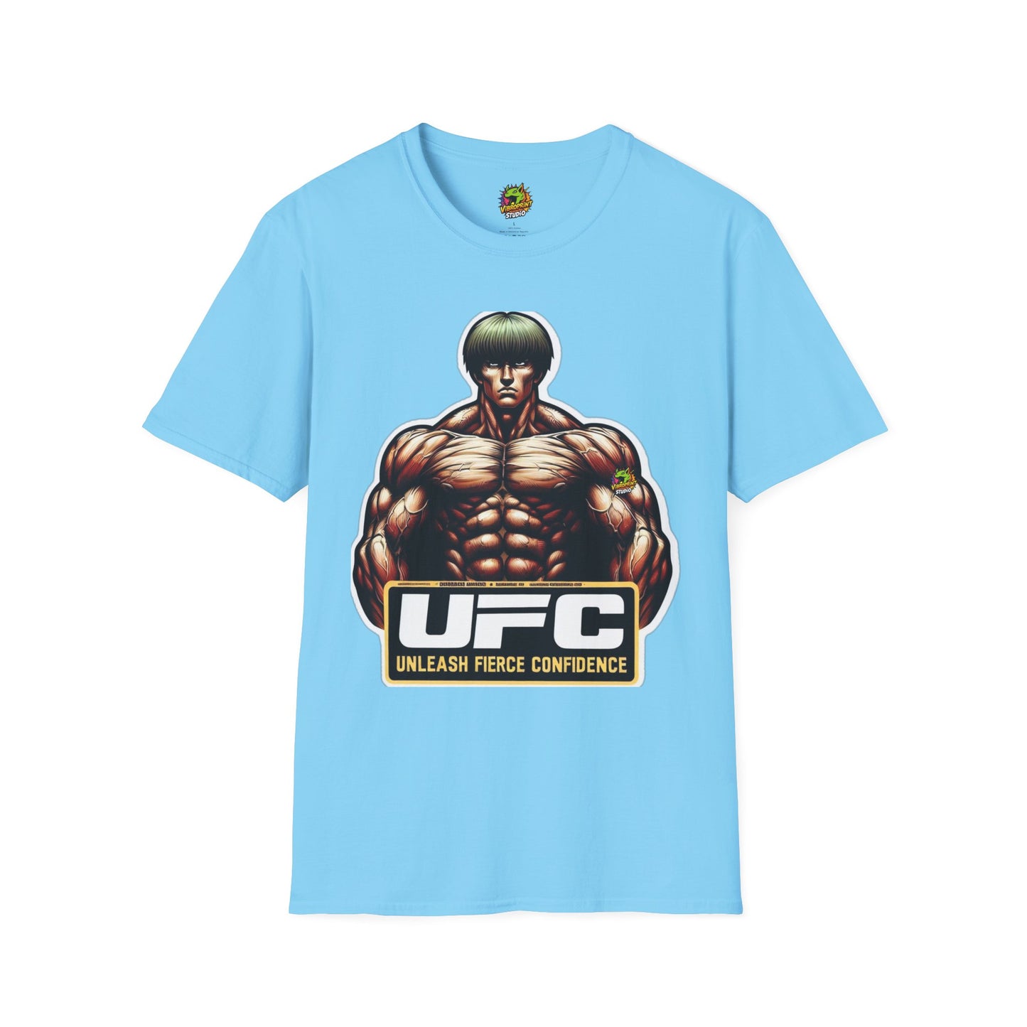 Fierce - UFC T Shirt | Unleash Fierce Confidence | UFC Tee with Baki Anime Elements for Athletes - premium material. perfect gift idea. Order yours now and stand out with this exclusive piece!