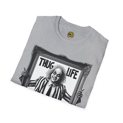 T-Shirt - Beetlejuice Shirt | Funny Thug Life Halloween Tee | Beetlejuice Graphic T-Shirt for Halloween - premium material. perfect gift idea. Order yours now and stand out with this exclusive piece!