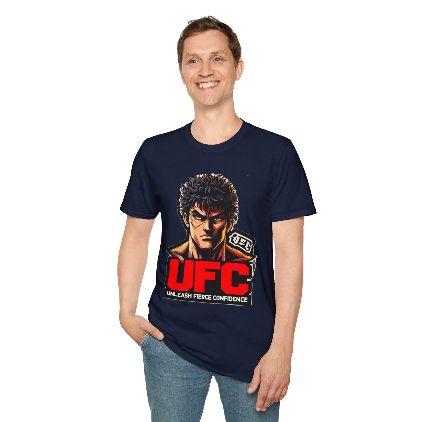 | - UFC T Shirt | Unleash Fierce Confidence | Motivational UFC Tee with Baki Anime Elements - custom-made. limited stock. Order yours now and stand out with this exclusive piece!