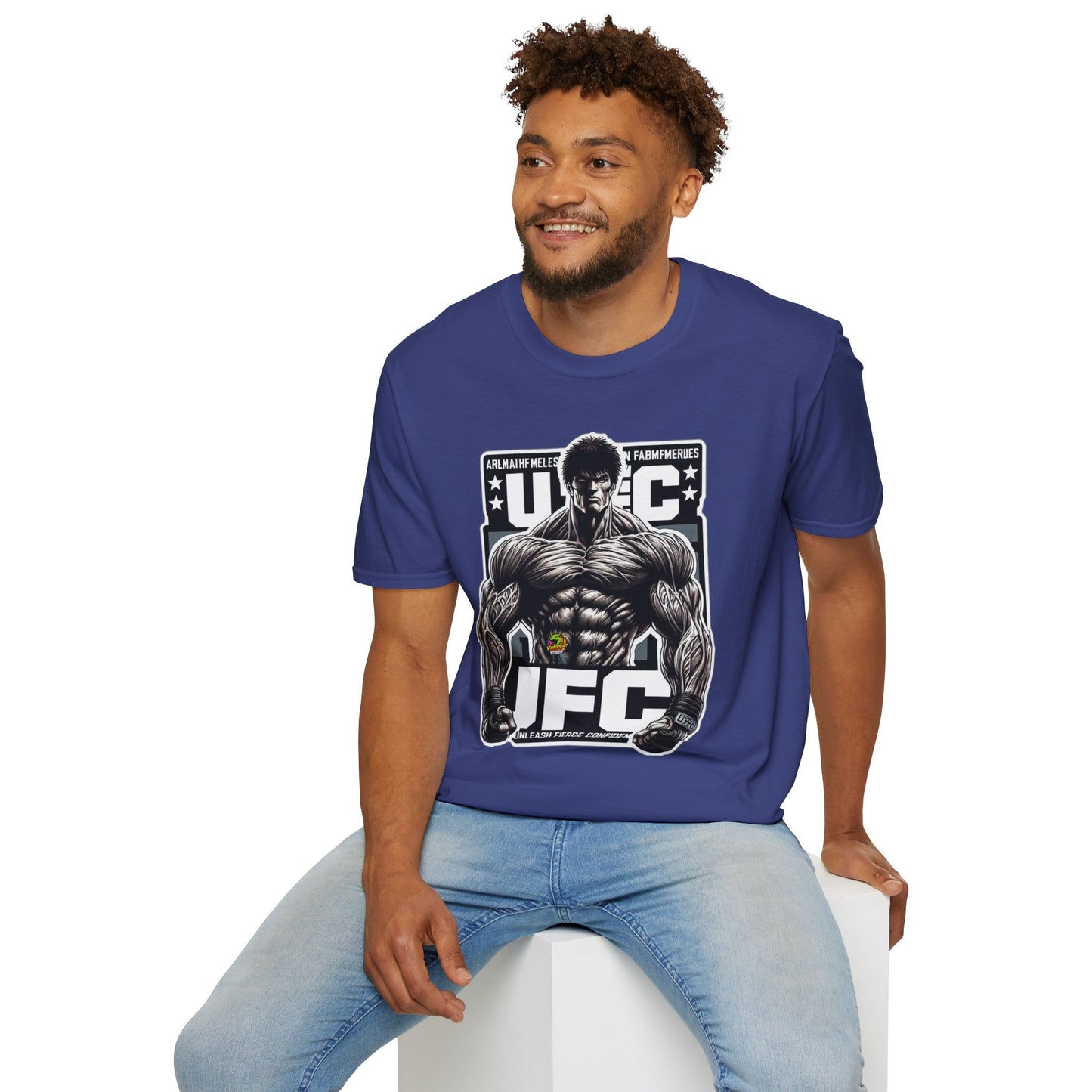 UFC T Shirt | Unleash Fierce Confidence | UFC Tee with Baki Anime Strength for Fitness Enthusiasts