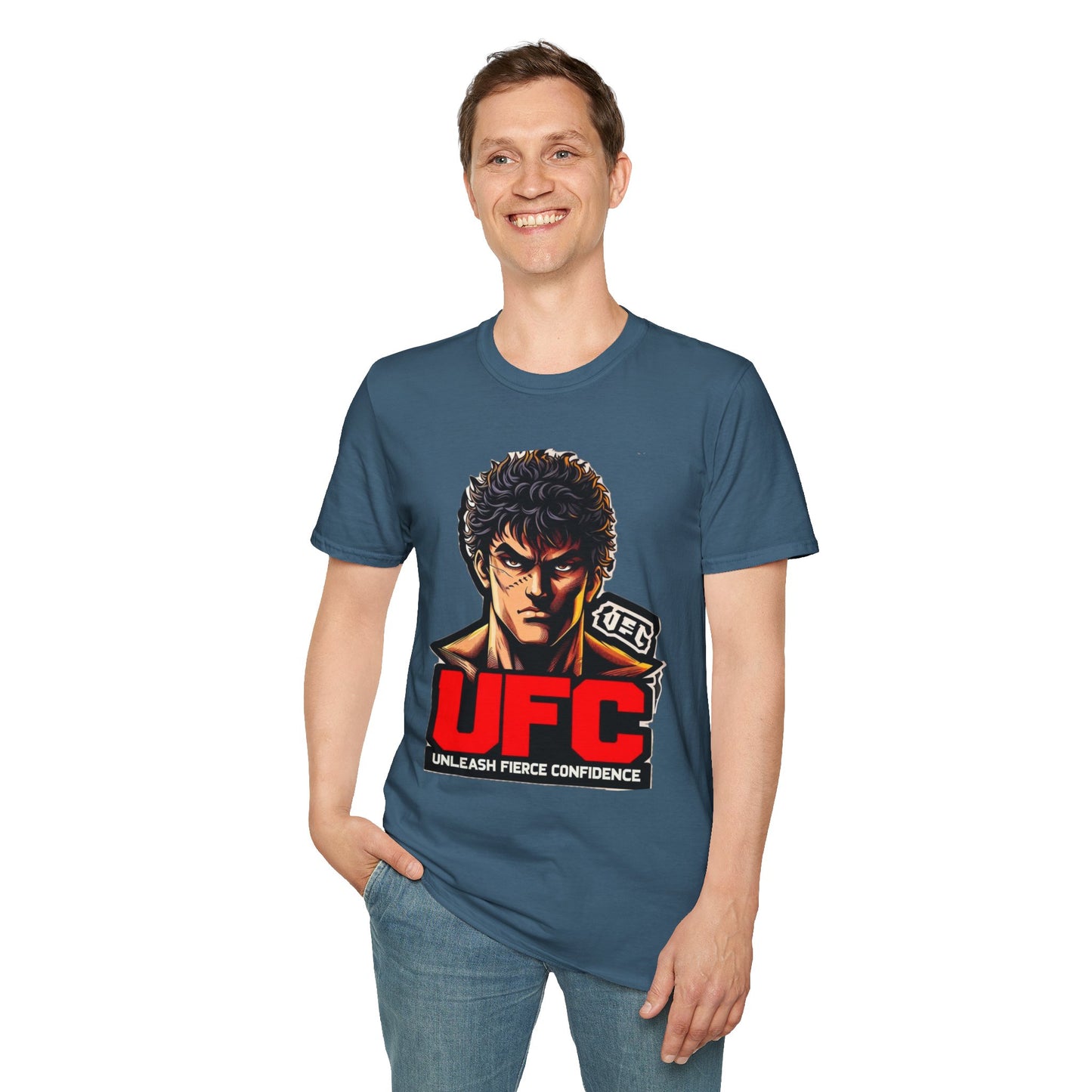 UFC T Shirt | Unleash Fierce Confidence | Motivational UFC Tee with Baki Anime Elements