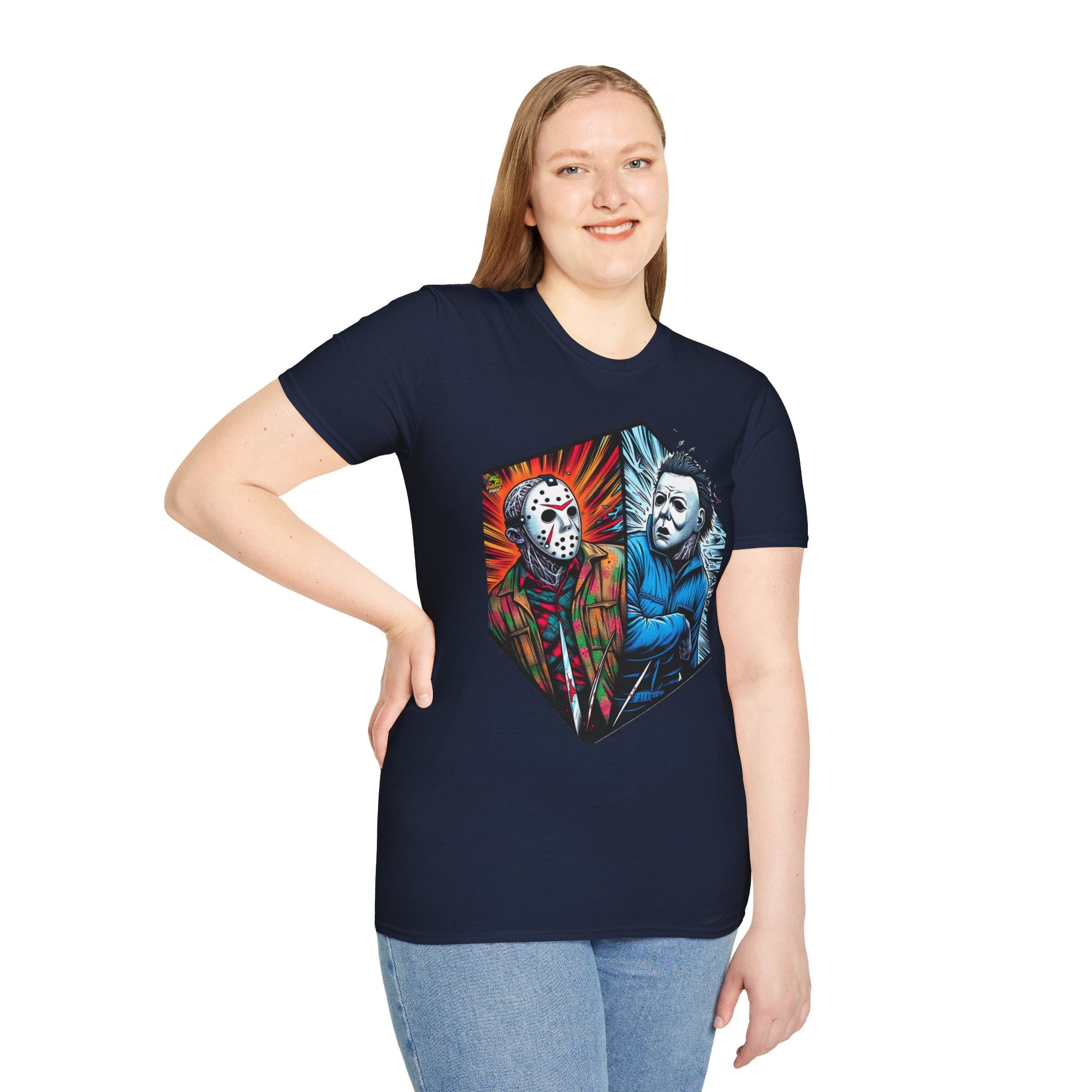 Horror - Funny Jason & Michael Myers Shirt | Halloween Horror T-Shirt - custom-made. limited stock. Order yours now and stand out with this exclusive piece!