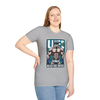 Baki - UFC T Shirt | Unleash Fierce Confidence | UFC Tee for Gym and Baki Anime Fans - premium material. perfect gift idea. Order yours now and stand out with this exclusive piece!