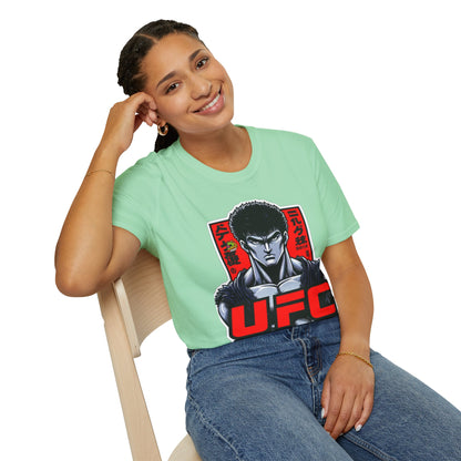 UFC T Shirt | Unleash Fierce Confidence | UFC Tee with Baki Anime Style