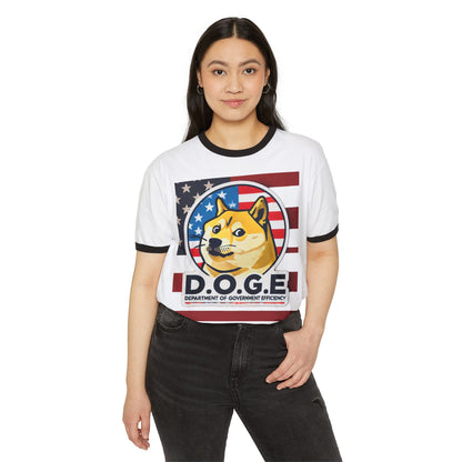 Dogecoin T Shirt for Crypto Fans | Patriotic Doge T Shirt | Dogecoin Shiba Design Tee - High Quality Image