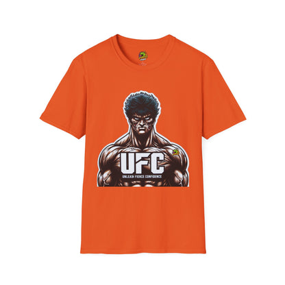 for - UFC T Shirt | Unleash Fierce Confidence | UFC Tee with Baki Anime Motivation for Fitness - custom-made. limited stock. Order yours now and stand out with this exclusive piece!