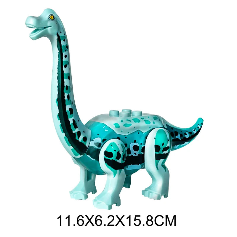 Minecraft Jurassic Dinosaur Building Blocks: Raptor Figure, fits Lego.