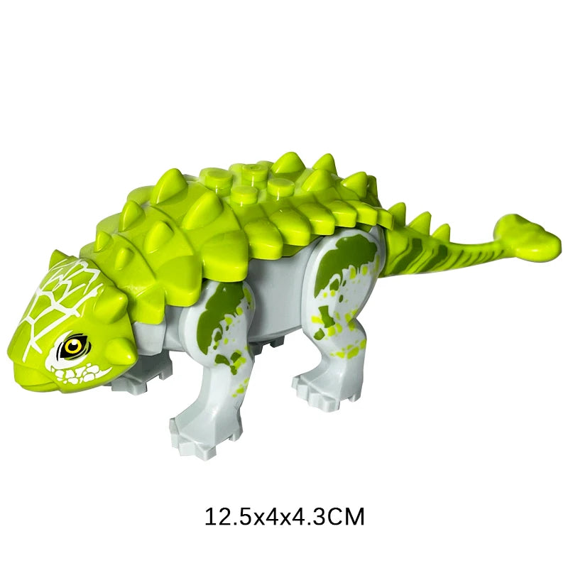 Minecraft Jurassic Dinosaur Building Blocks: Raptor Figure, fits Lego.