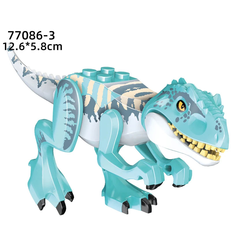 Minecraft Jurassic Dinosaur Building Blocks: Raptor Figure, fits Lego.