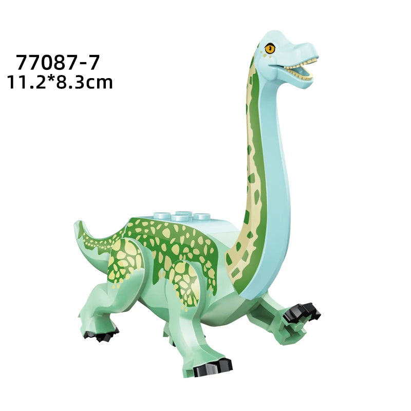 Minecraft Jurassic Dinosaur Building Blocks: Raptor Figure, fits Lego.