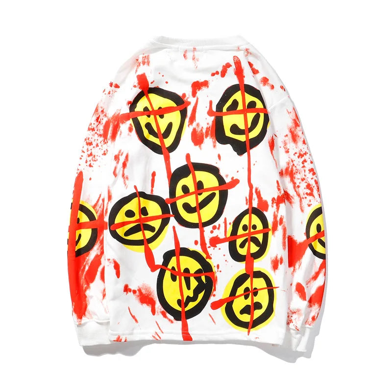 Lucky Me I See Ghosts Hoodie - Graffiti Back View