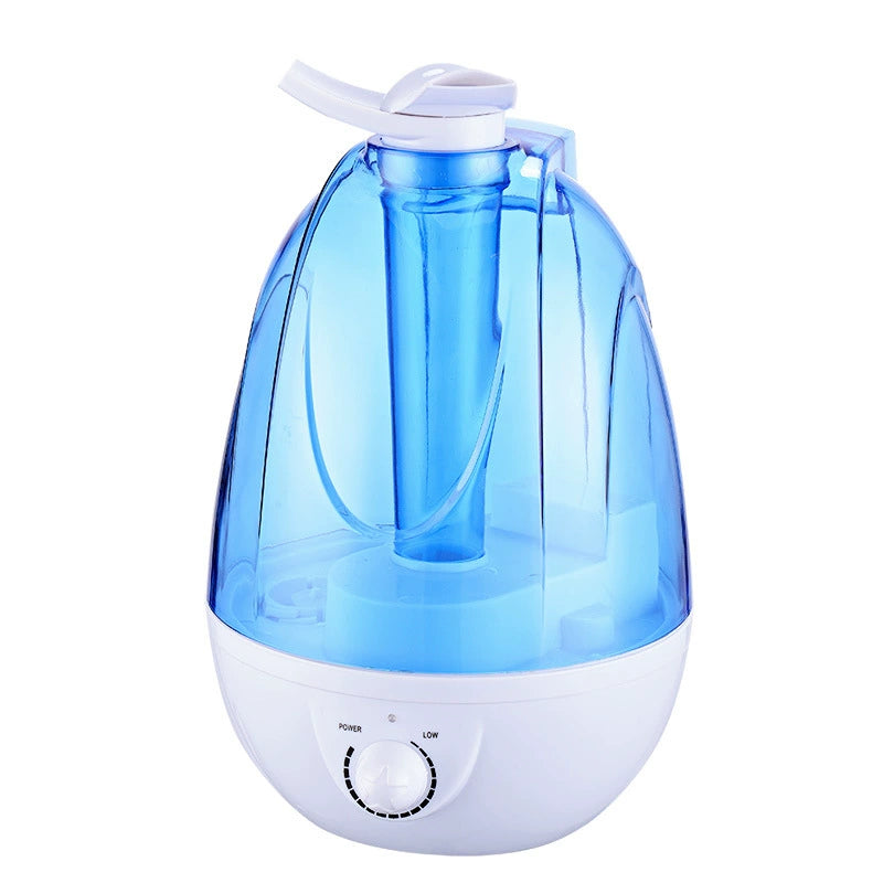 Double Spray Humidifier, Heavy Fog Output, Aromatherapy Diffuser Functionality (Silver)