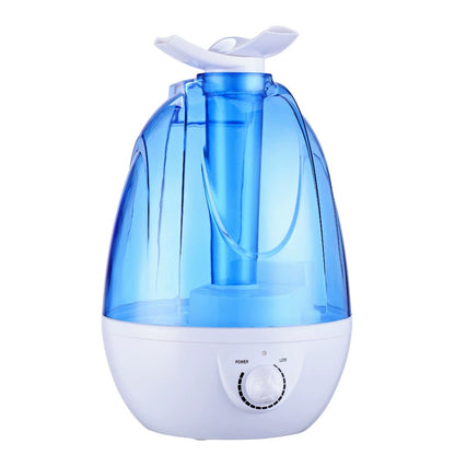 5L Ultrasonic Cool Mist Humidifier, Crystal Air Design, Control Panel Close-Up (Rose Gold)