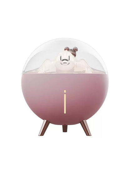 Space Bear Humidifier: Close-up of control buttons and settings display.