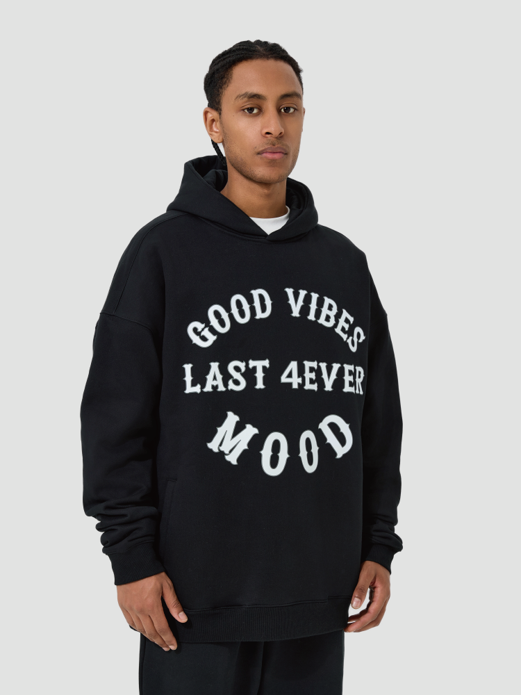 Red 4ever Lab High Street Hooded Sweatshirt, Couple Look, Ideal for Autumn/Winter, Valentine's