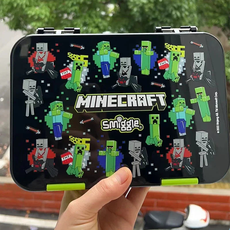 Insulated Minecraft Smiggle lunch bag with carrying handle