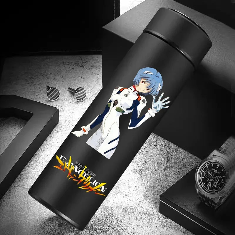 Anime EVA Ayanami Rei 500 ML Thermos Mug High-capacity 304 Stainless Steel Water Cup Travel Water Bottle Kawaii Cups Kids Gifts