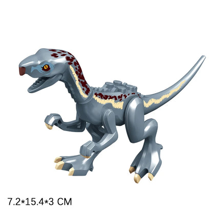 Minecraft Jurassic Raptor Dinosaur Building Block Figure, Lego compatible.