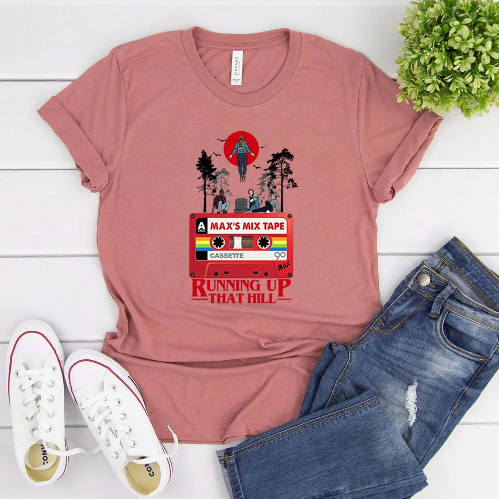 Stranger Things T-Shirt, Running Up That Hill Design, Max's Song Inspired