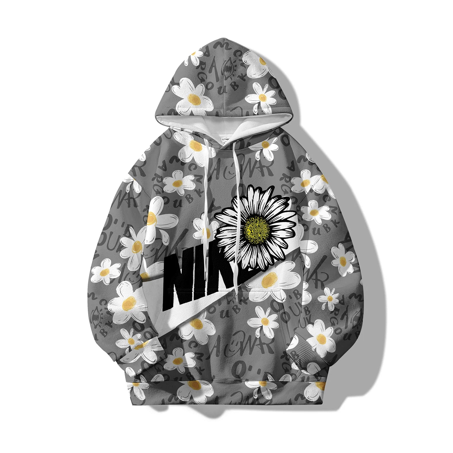 Close-up of Cartoon Letter Graffiti 3D Print Hoodie Design